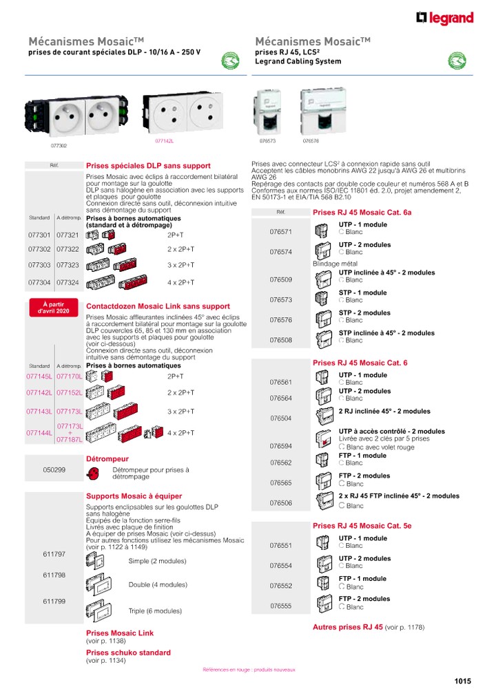 catalogue Legrand Group