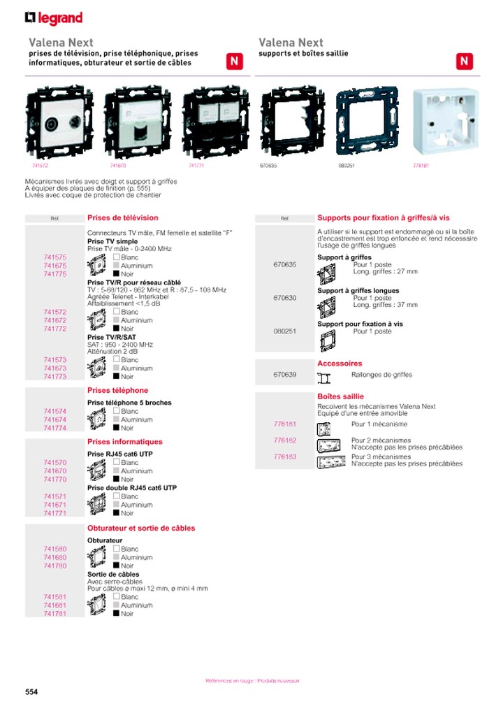 catalogue Legrand Group