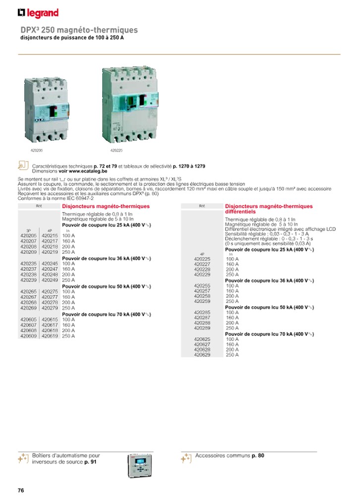 catalogue Legrand Group