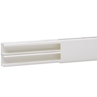 Goulotte moulure electrique pvc 16mmx 16mm blanc